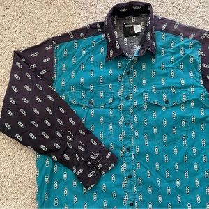 Vintage Country Western Button Up Shirt XL